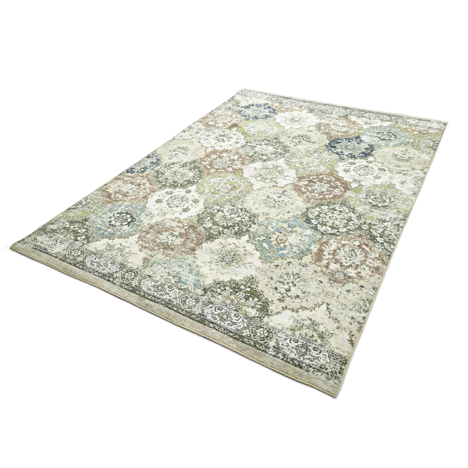 Wilton-tæppe - Bohemia (grøn/multi)