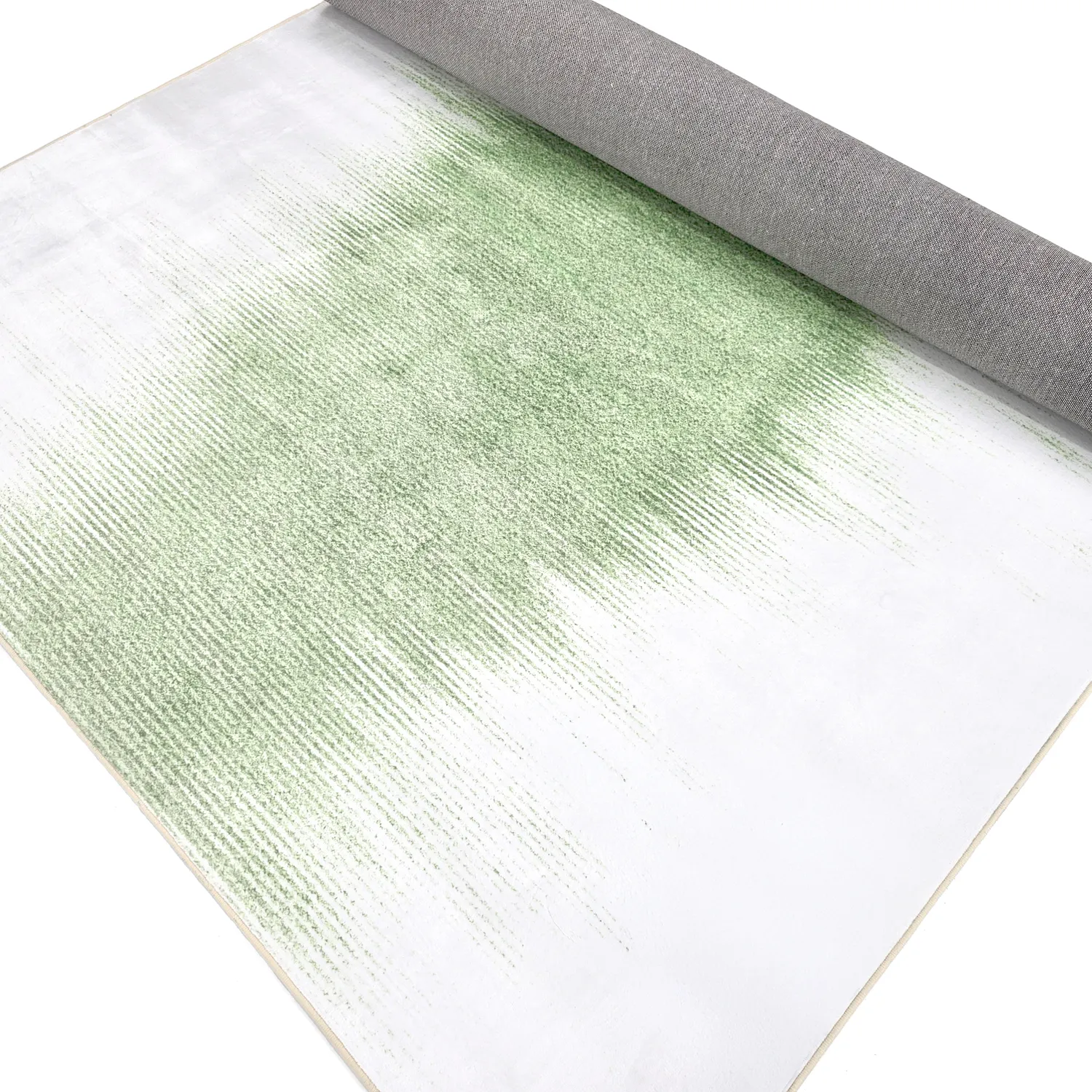 Wilton-tæppe - Cara (lysegrøn/beige)