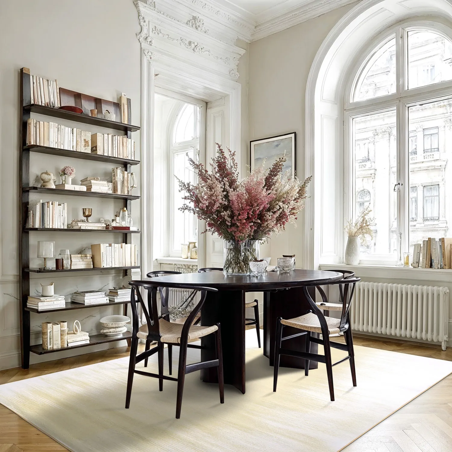 Wilton-tæppe - Cara (hvid/beige)