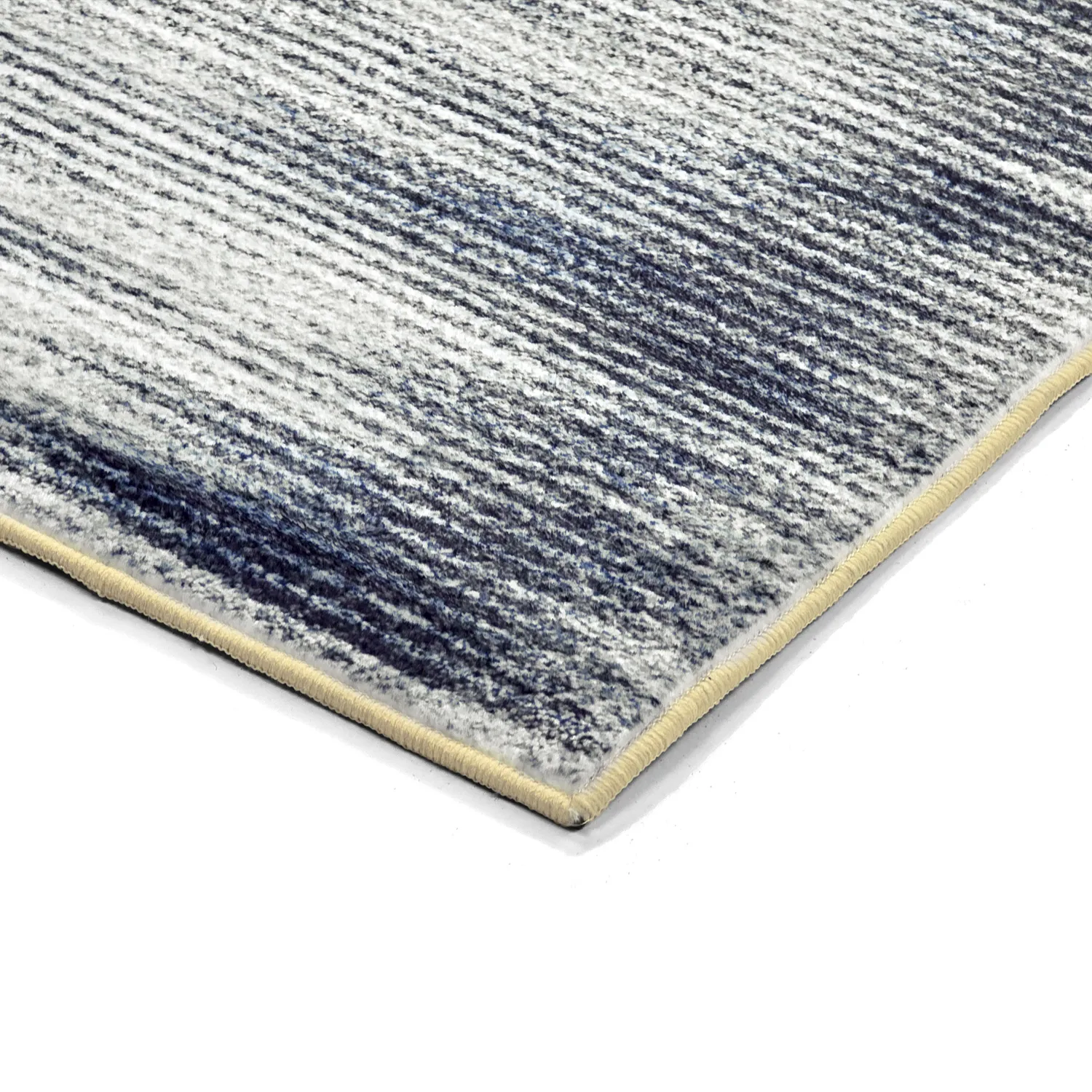 Wilton-tæppe - Cara (hvid/mørkeblå)