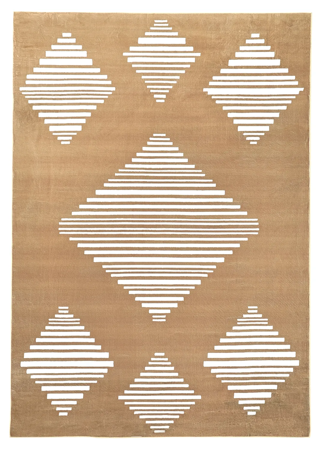 Wilton-tæppe - Carmen (brun/hvid)