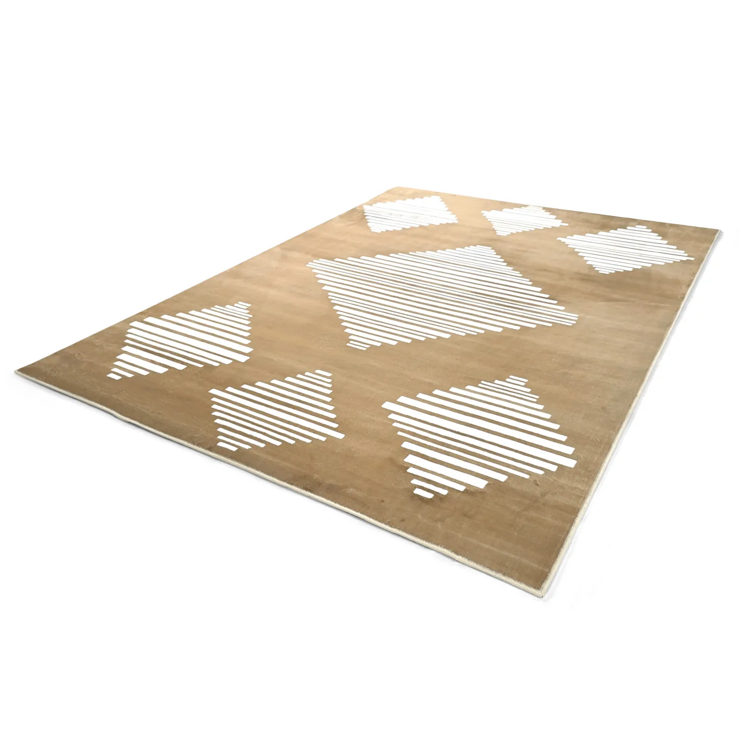 Wilton-tæppe - Carmen (brun/hvid)