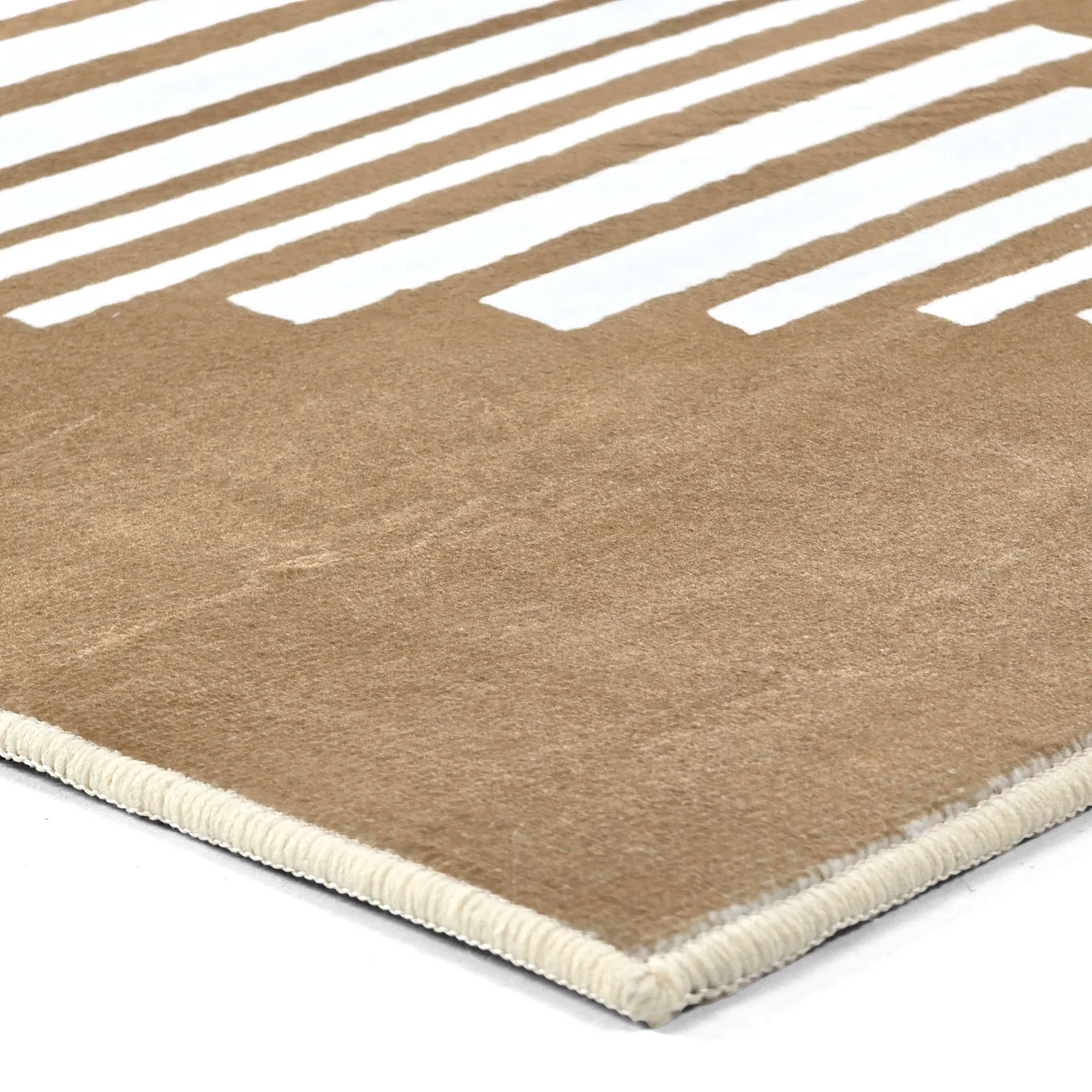 Wilton-tæppe - Carmen (brun/hvid)