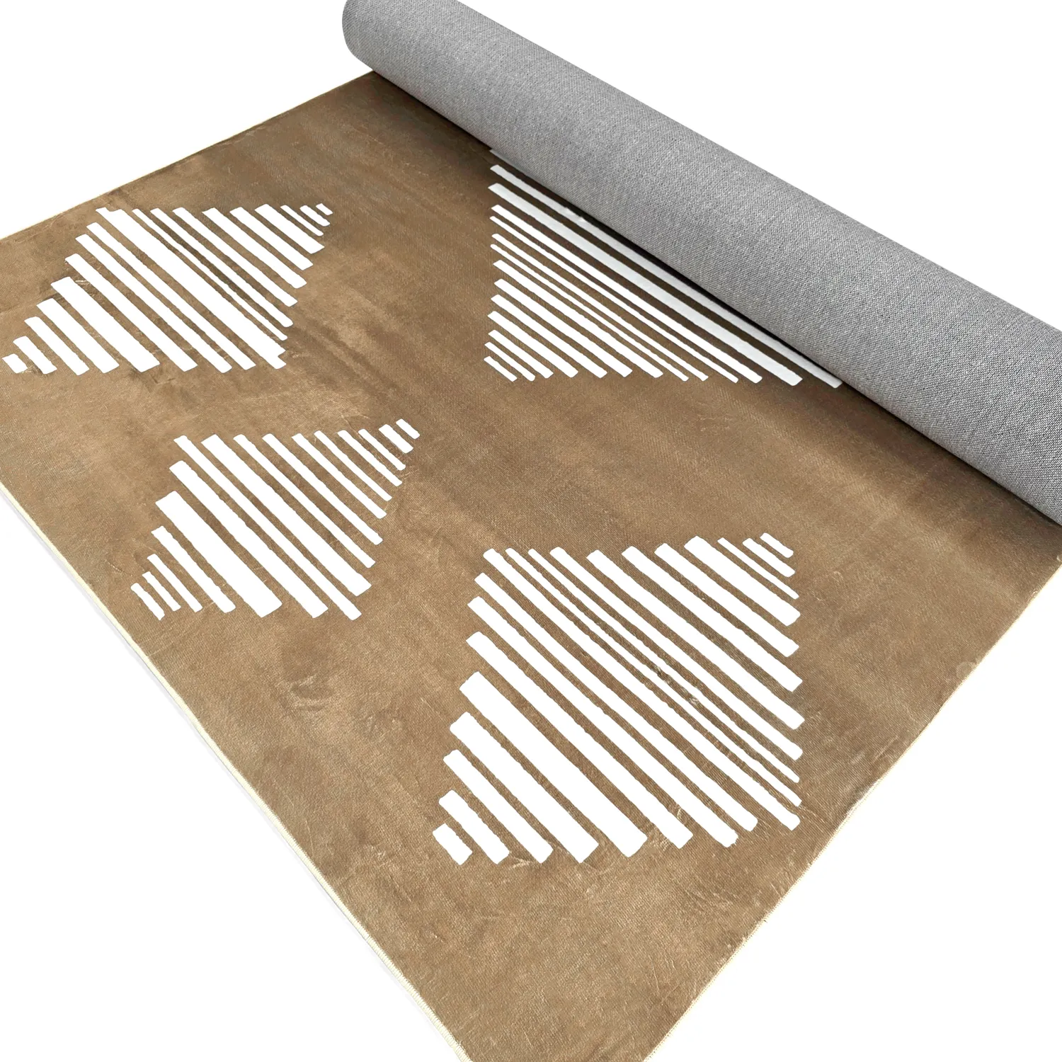 Wilton-tæppe - Carmen (brun/hvid)