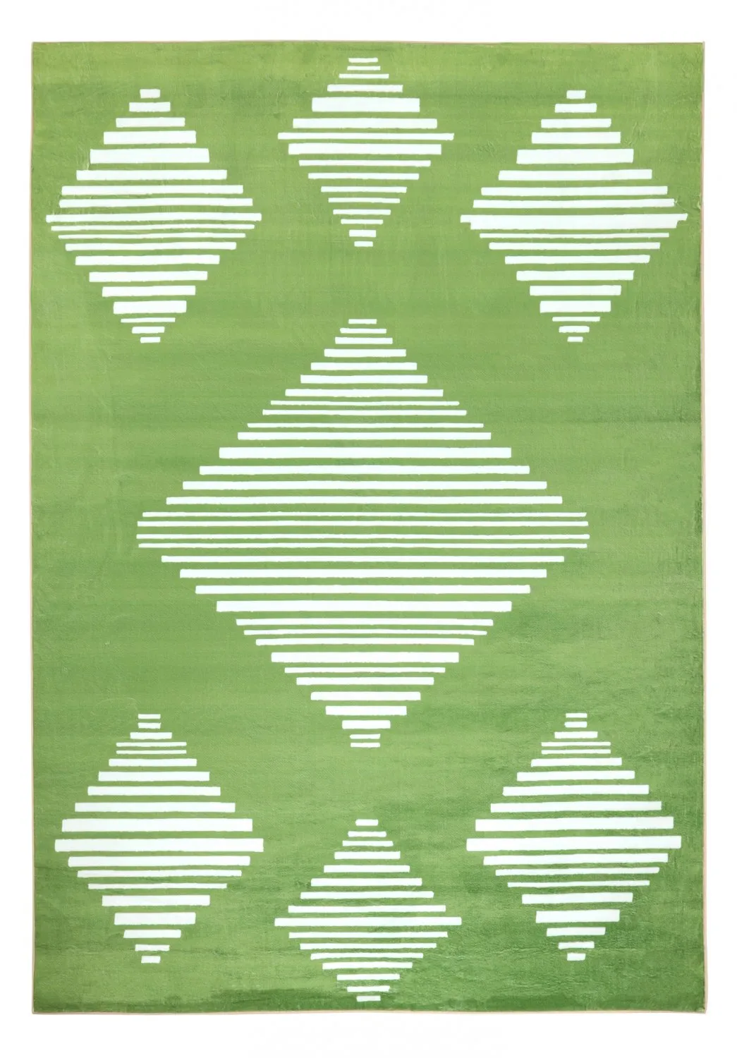 Wilton-tæppe - Carmen (grøn/hvid)