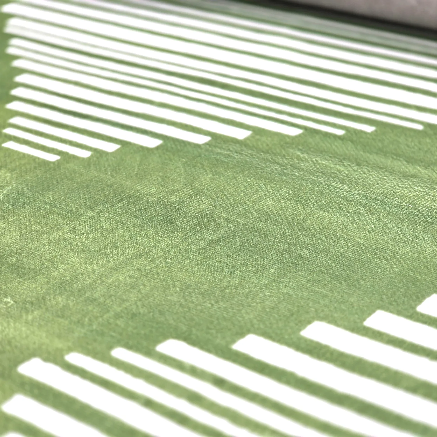 Wilton-tæppe - Carmen (grøn/hvid)