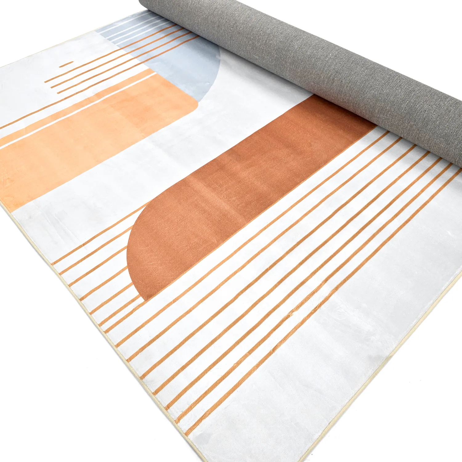 Wilton-tæppe - Delft (lyseblå/multi)