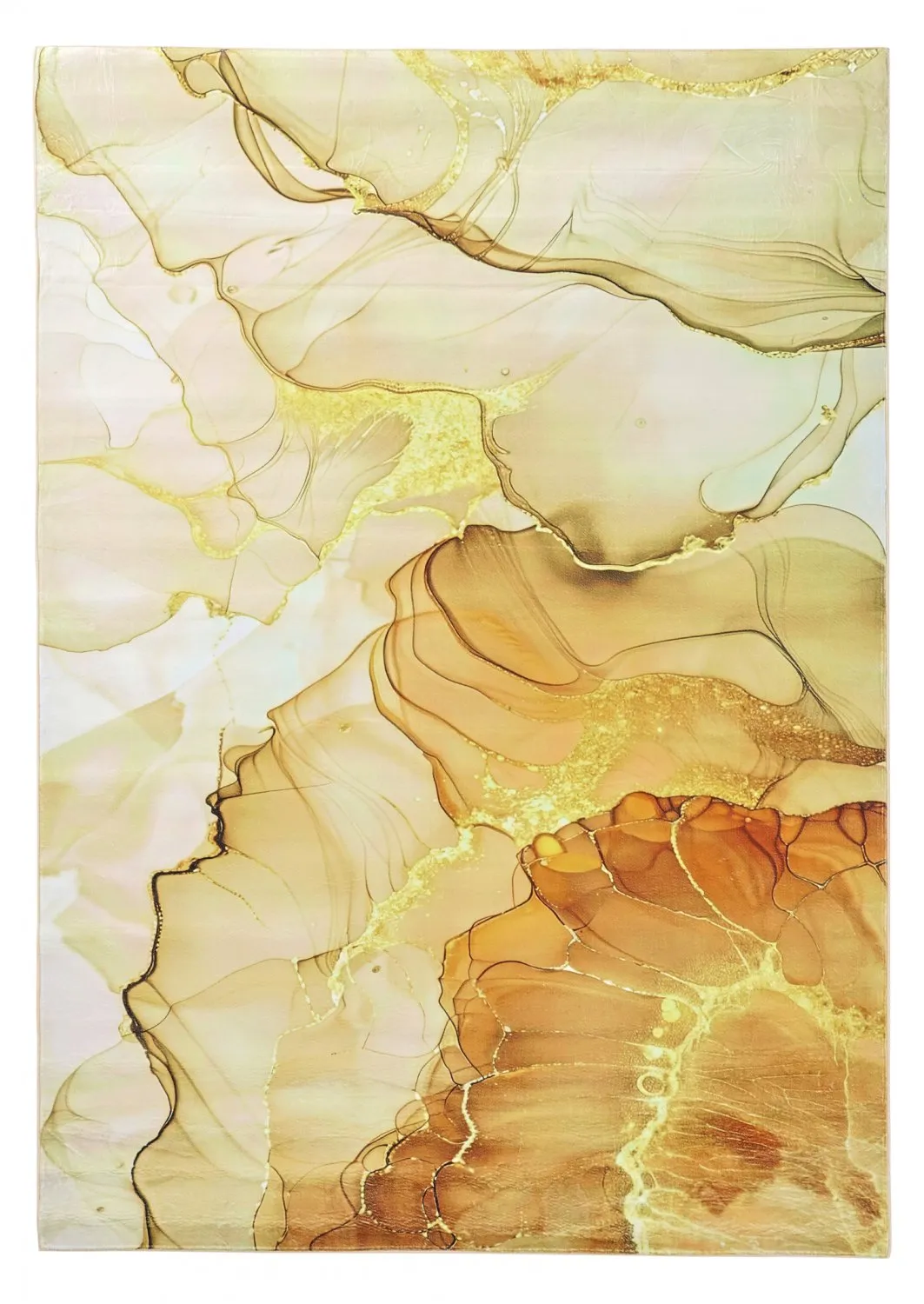 Wilton-tæppe - Etienne (beige/guld)