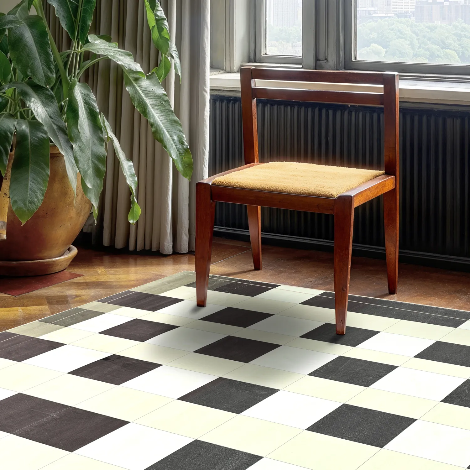 Wilton-tæppe - Ferro (brun/creme)