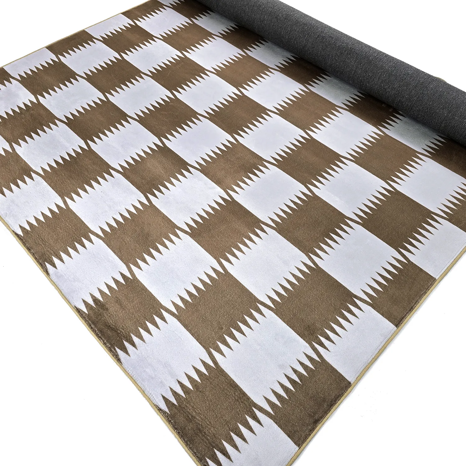 Wilton-tæppe - Gobi (brun/hvid)