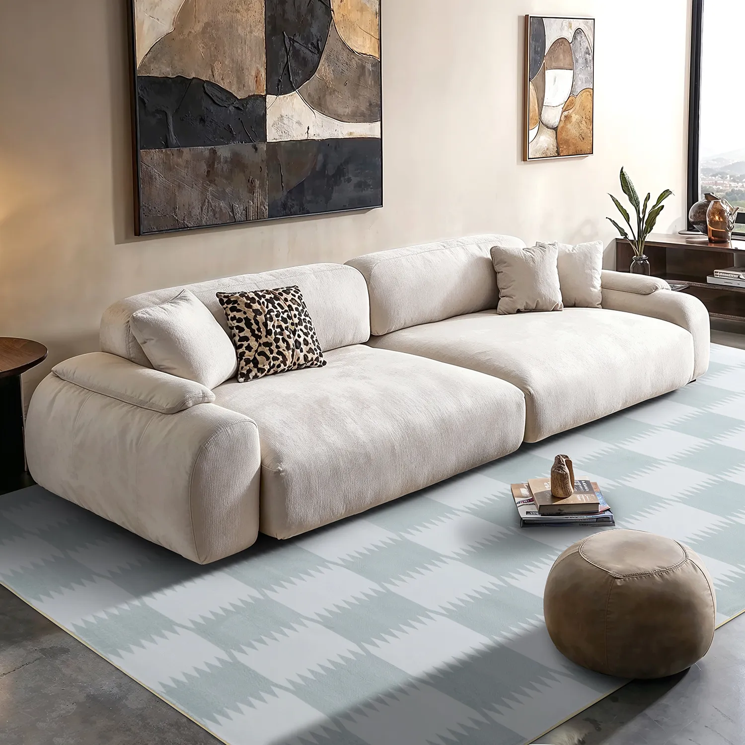 Wilton-tæppe - Gobi (grå/hvid)