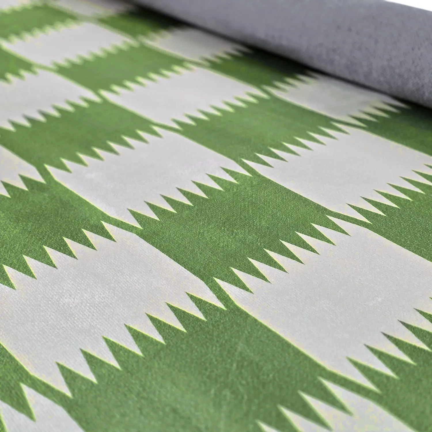 Wilton-tæppe - Gobi (grøn/hvid)