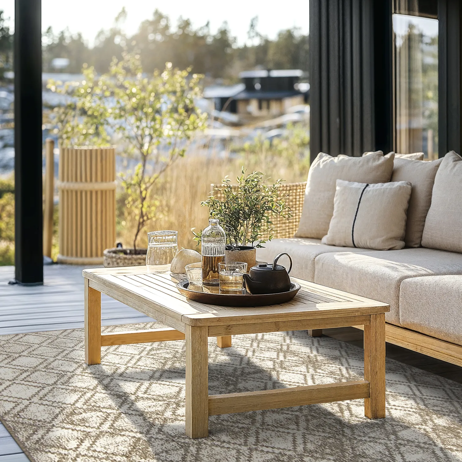 Tæpper til indendørs/udendørs brug - Brussels Grey (grå)