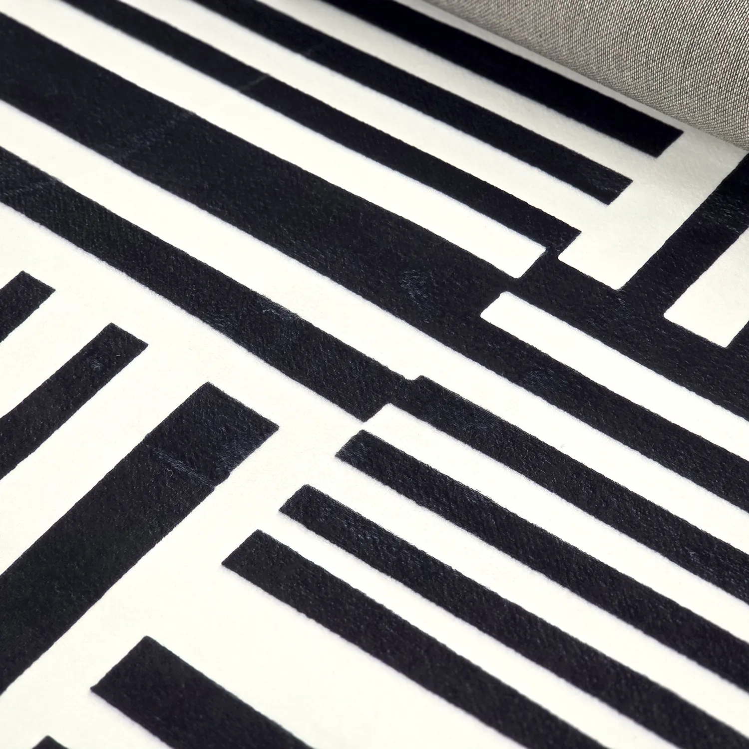 Wilton-tæppe - Joma (sort/hvid)