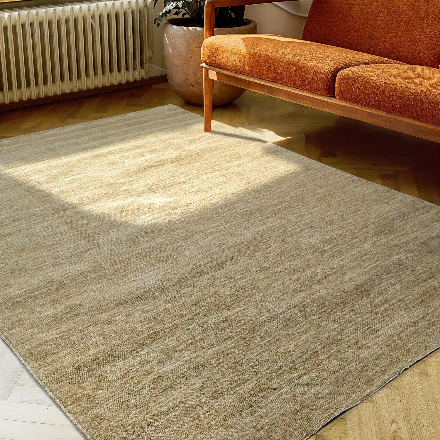 Wilton-tæppe - Kither (gul)