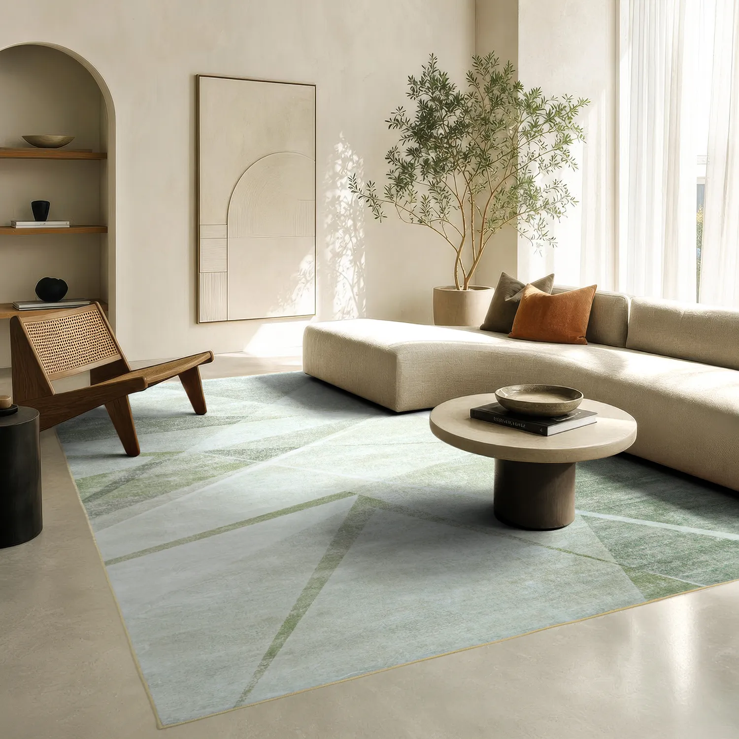 Wilton-tæppe - Lavinia (beige/multi)