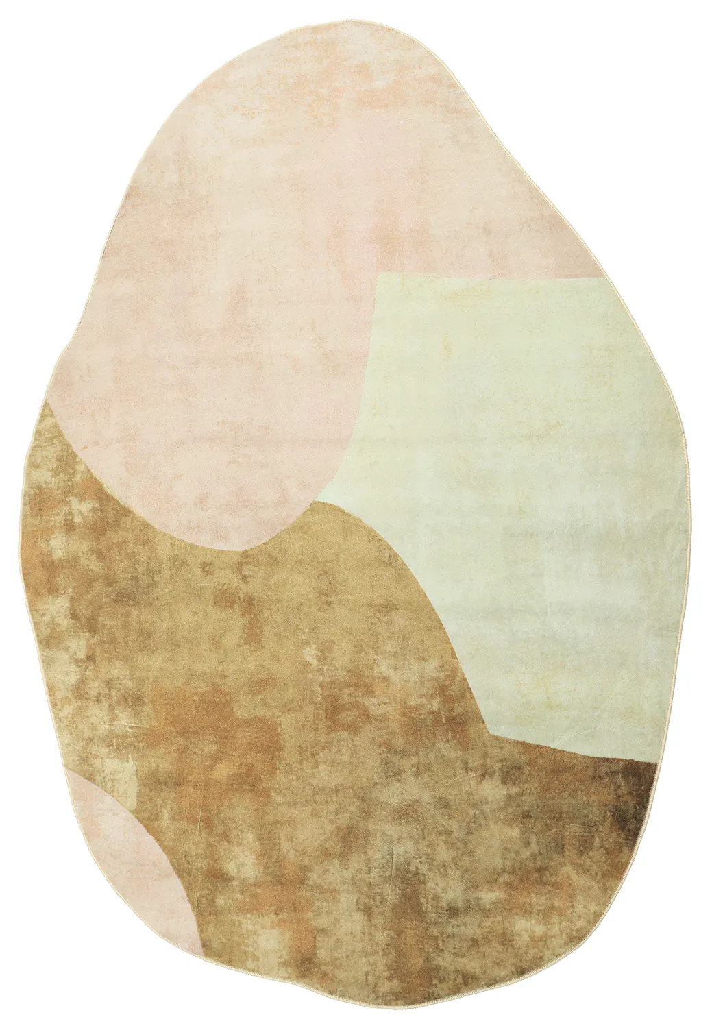 Rundt bølget Wilton-tæppeLazio (beige/pink)