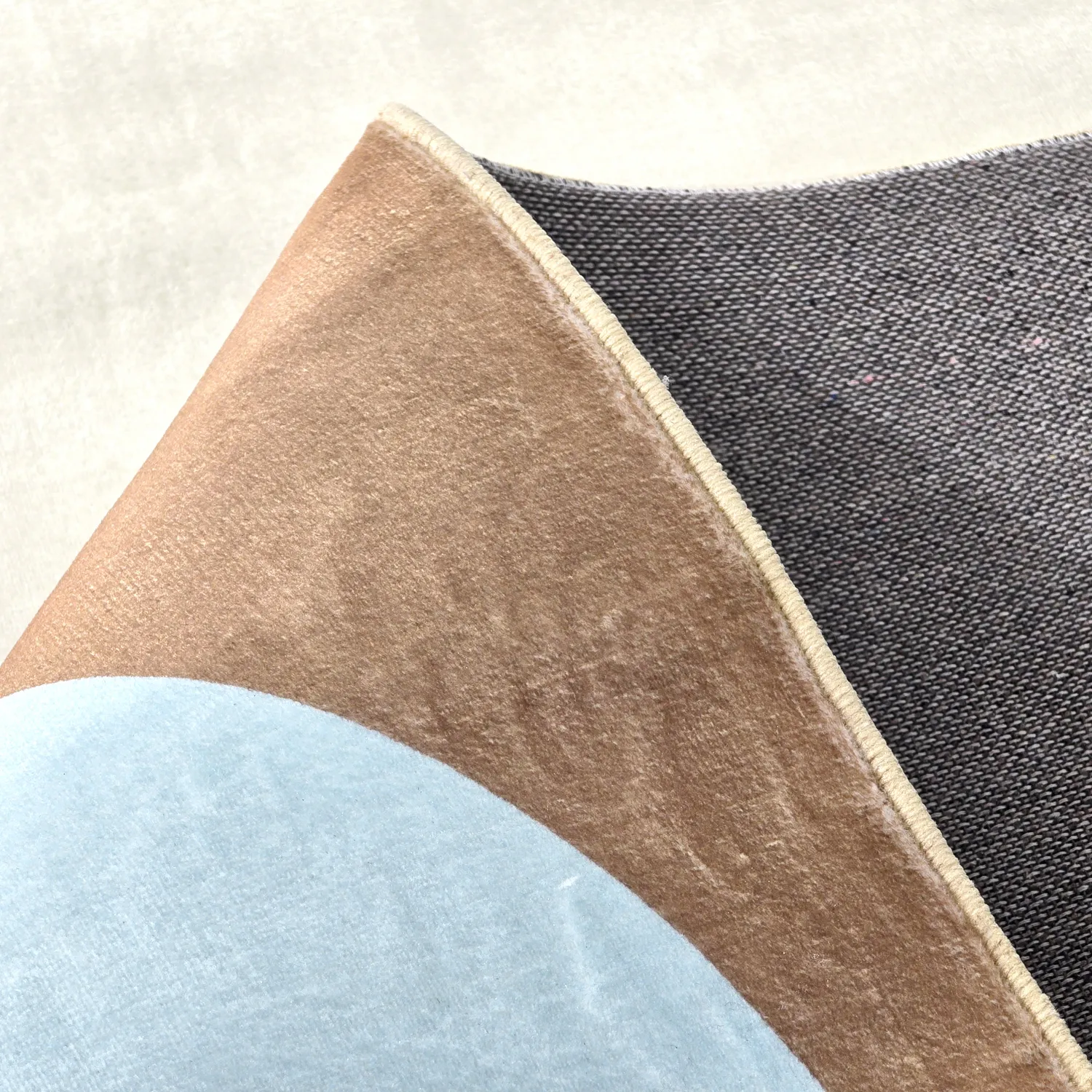 Wilton-tæppe - Leiden (blå/brun)