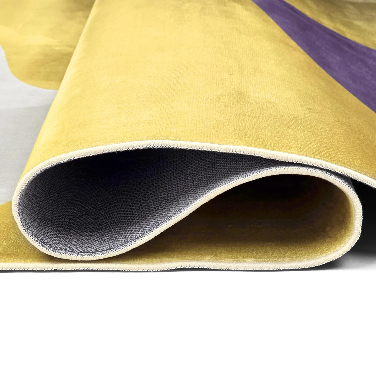 Wilton-tæppe - Leiden (gul/lilla)