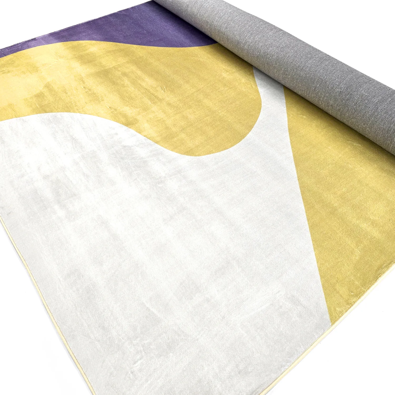 Wilton-tæppe - Leiden (gul/lilla)