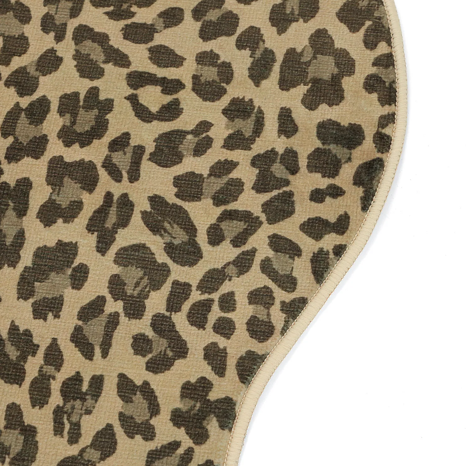 Bølget Wilton tæppe - Leopard (brun)