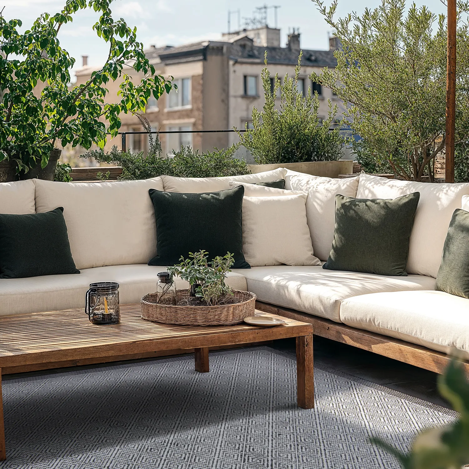 Tæpper til indendørs/udendørs brug - Monsaraz (sort)