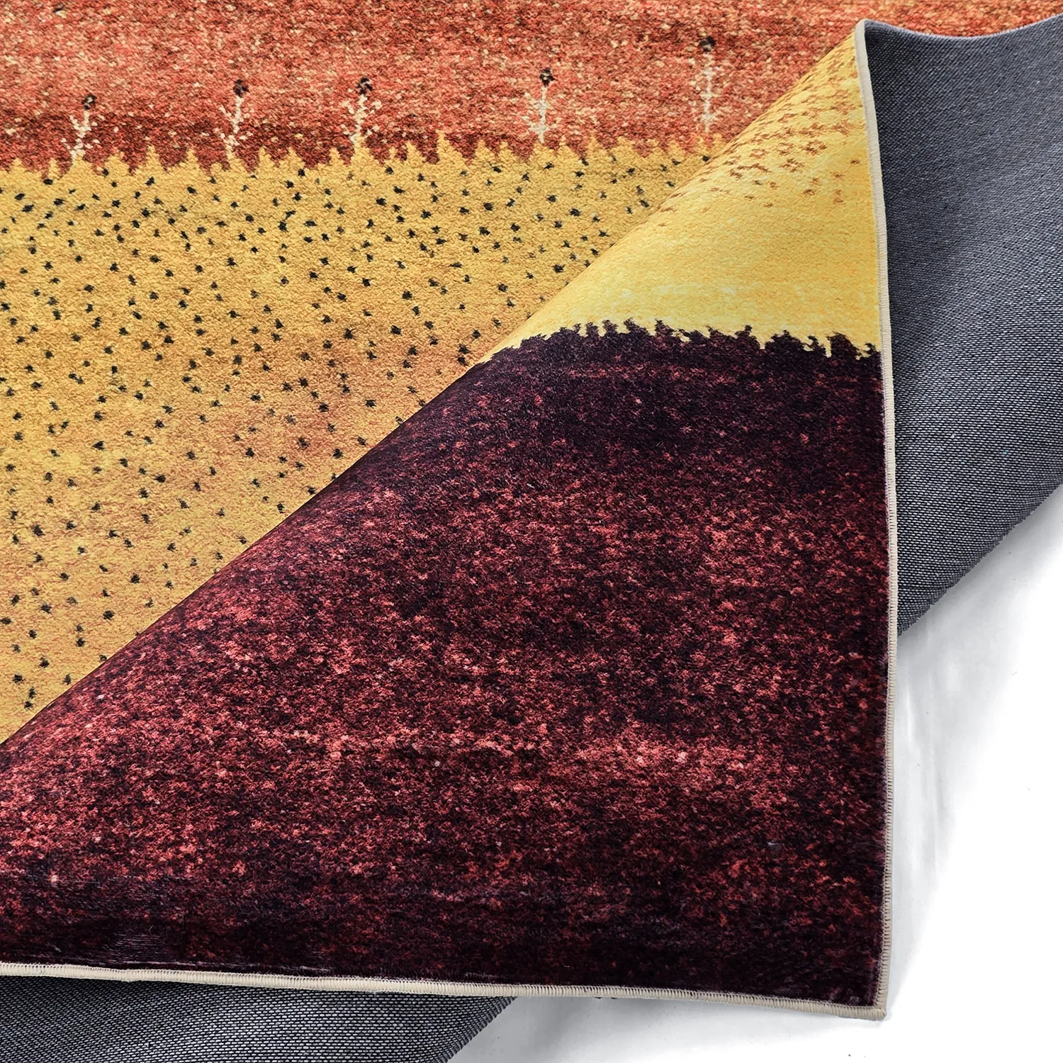 Wilton-tæppe - Oia (rød/multi)