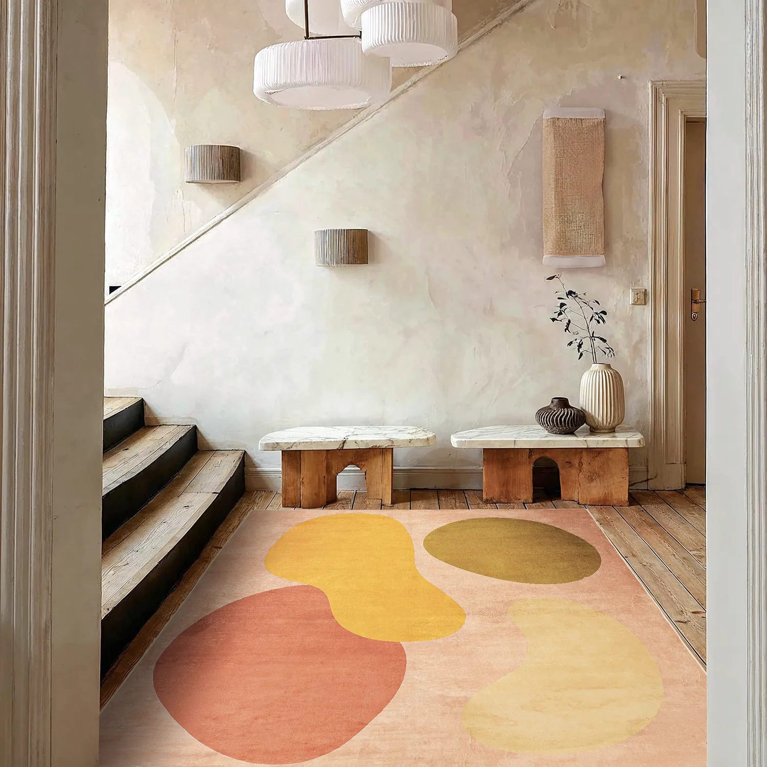 Wilton-tæppe - Palana (pink/multi)
