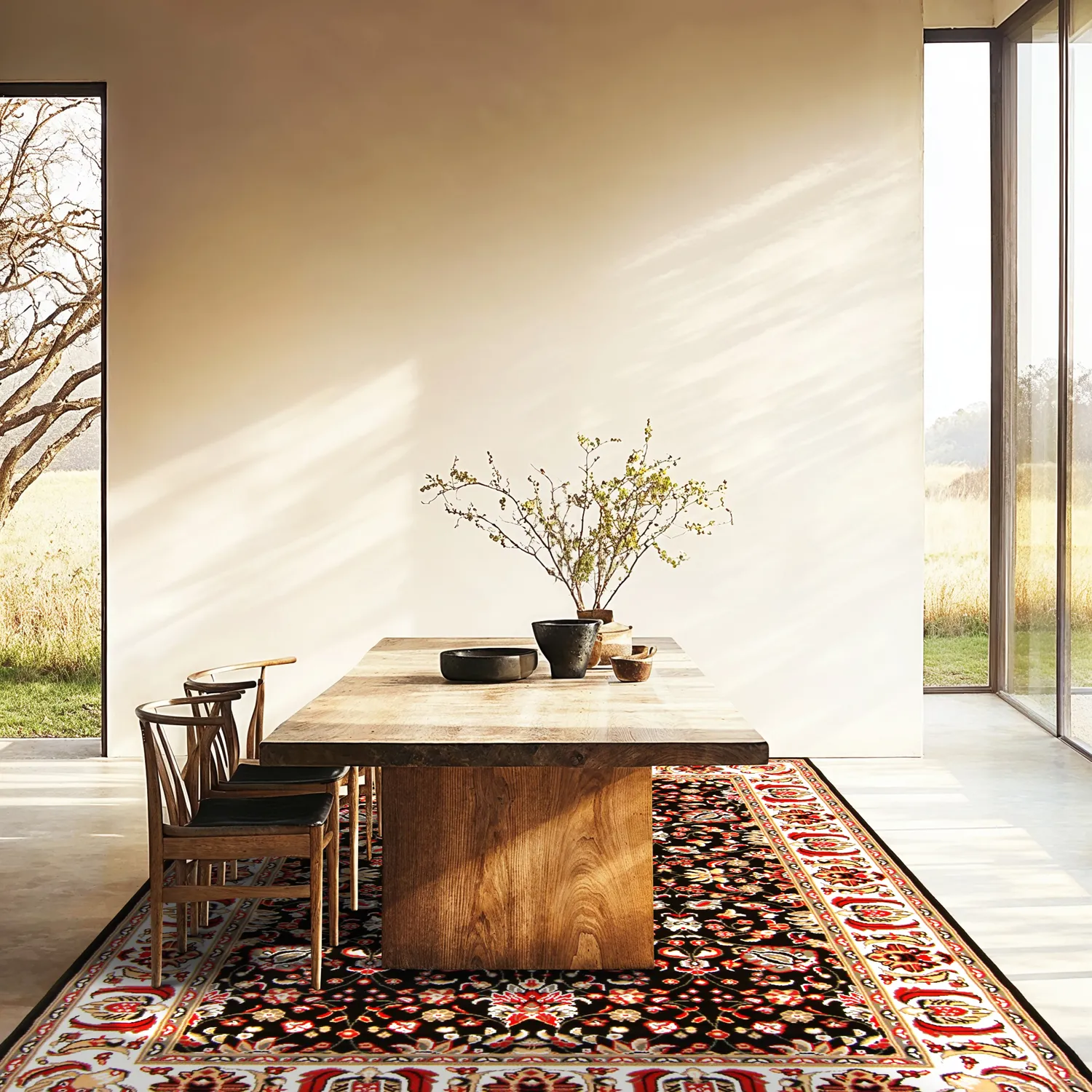 Wilton-tæppe - Peking Imperial (sort)