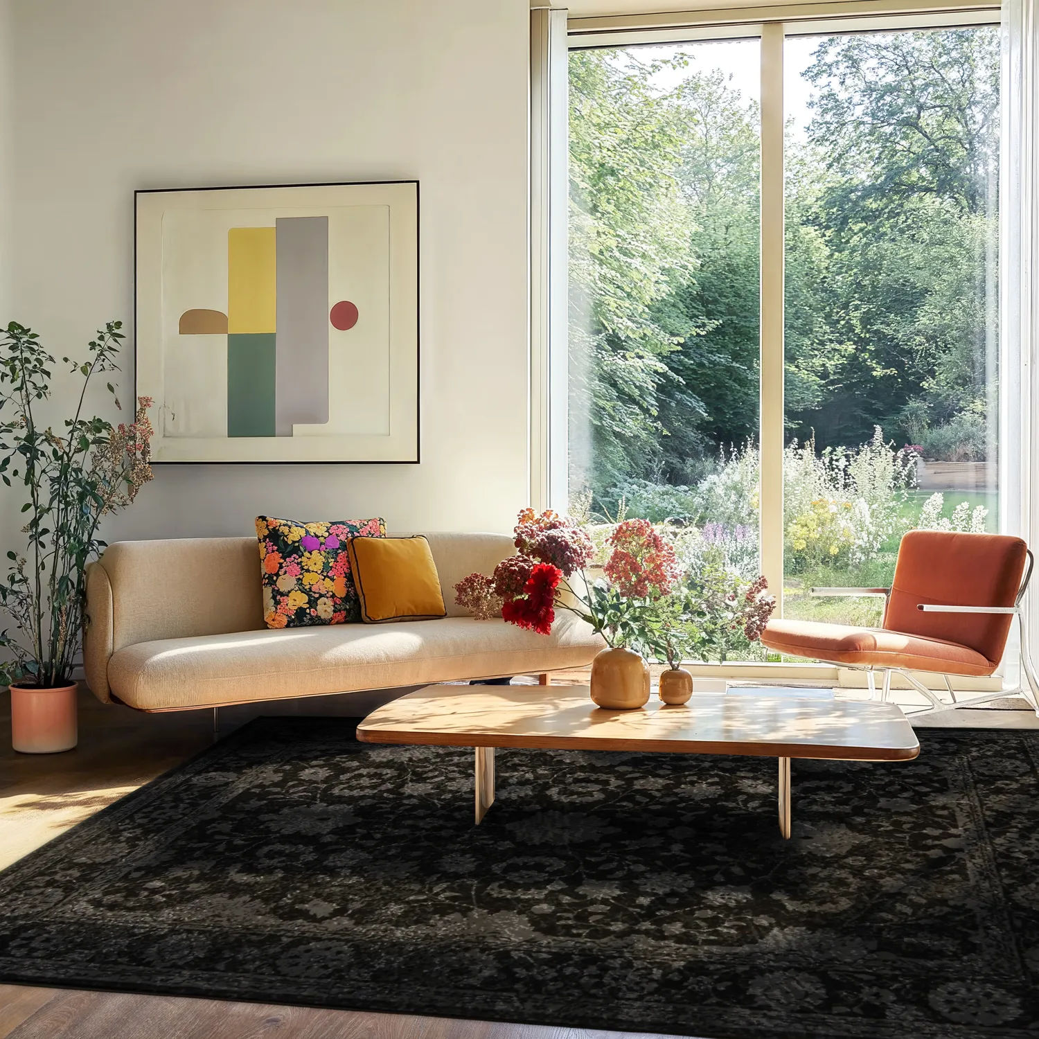 Wilton-tæppe - Peking Majestic (sort)