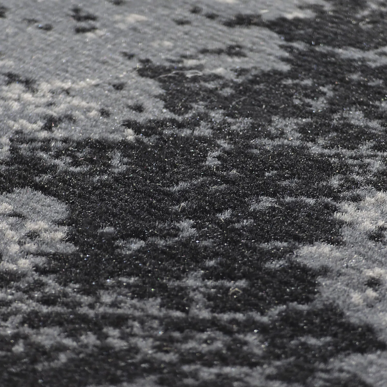 Rundt tæppe - Peking Majestic (sort)