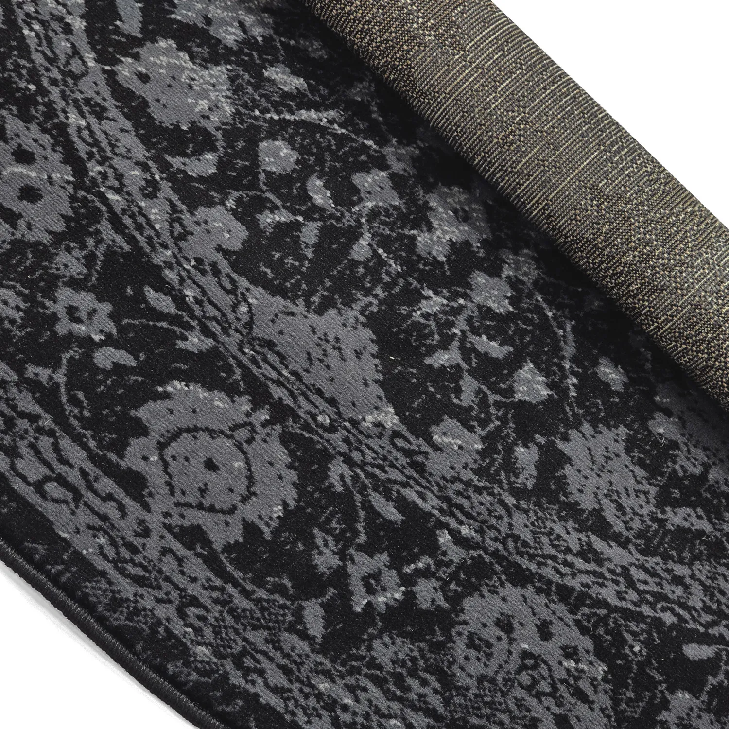 Rundt tæppe - Peking Majestic (sort)