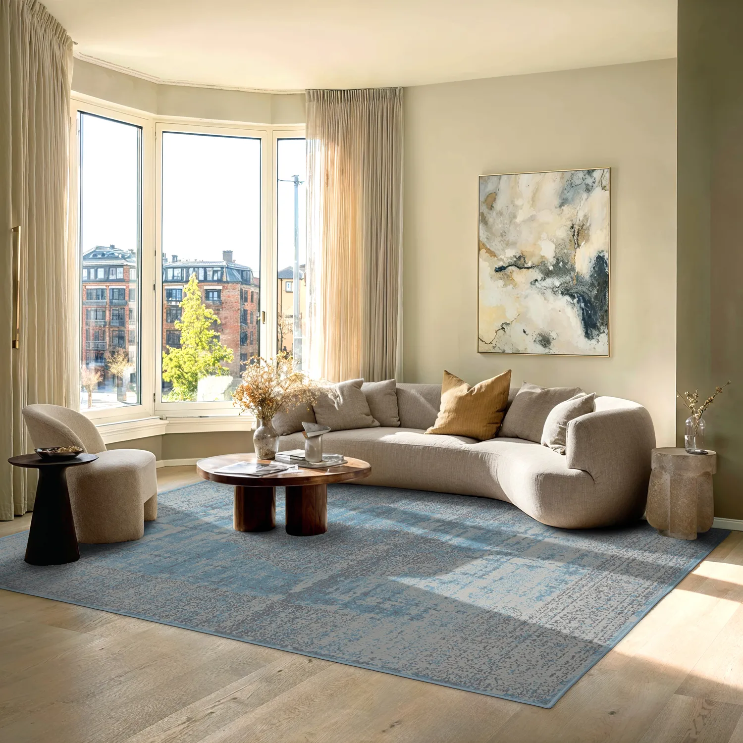 Wilton-tæppe - Peking Royal (turkis)