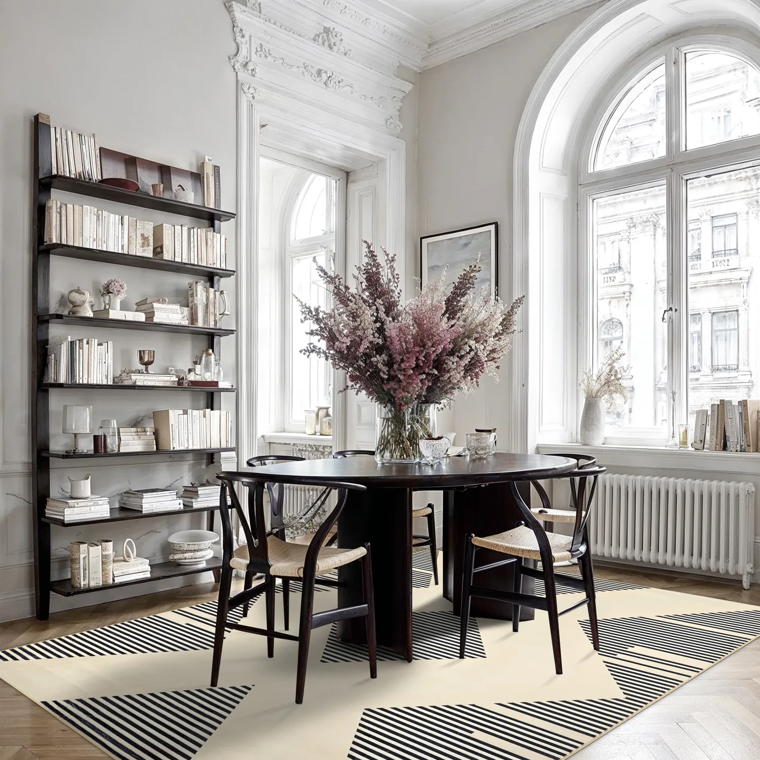 Wilton-tæppe - Pucon (sort/creme)