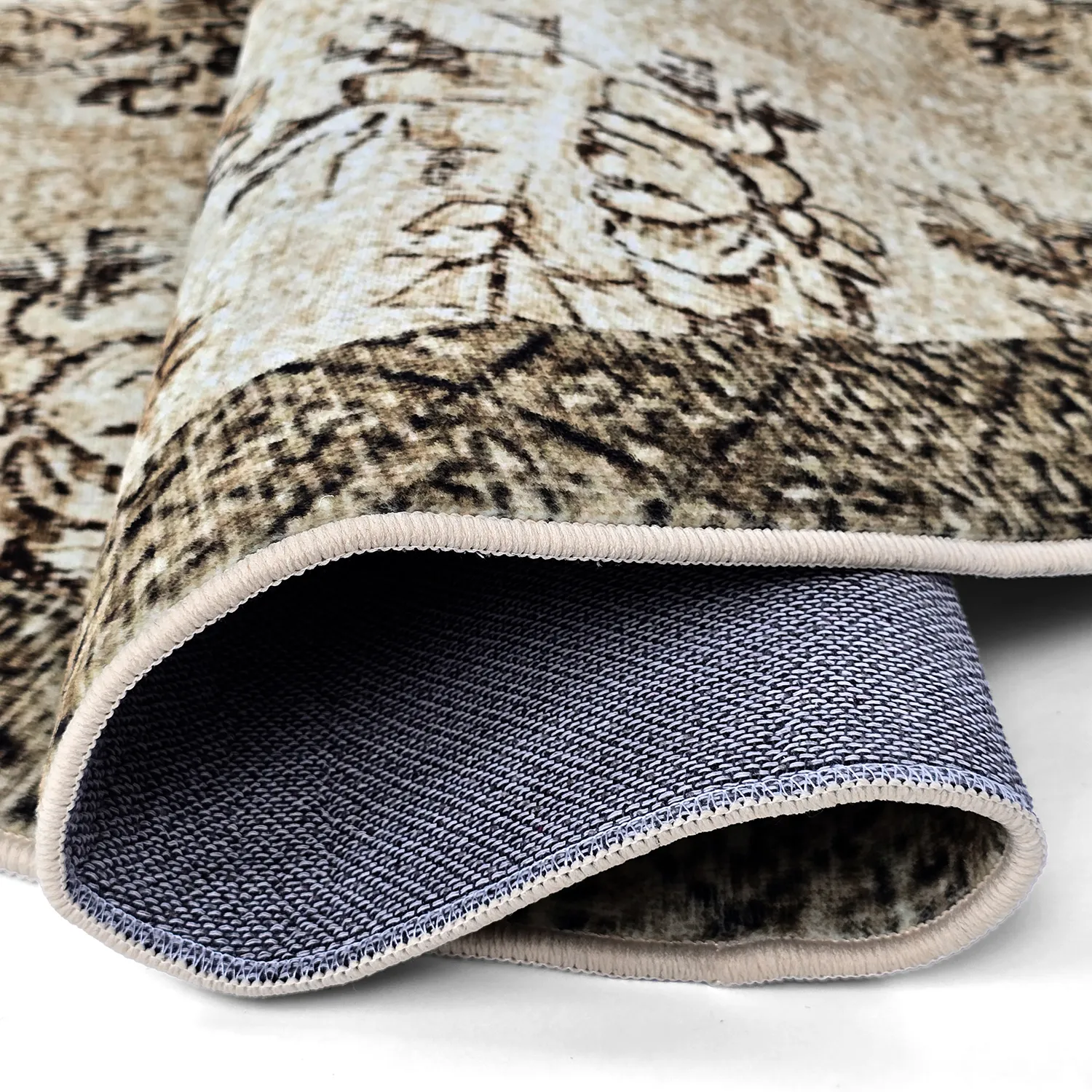 Rundt tæppe - Rosalie (brun)