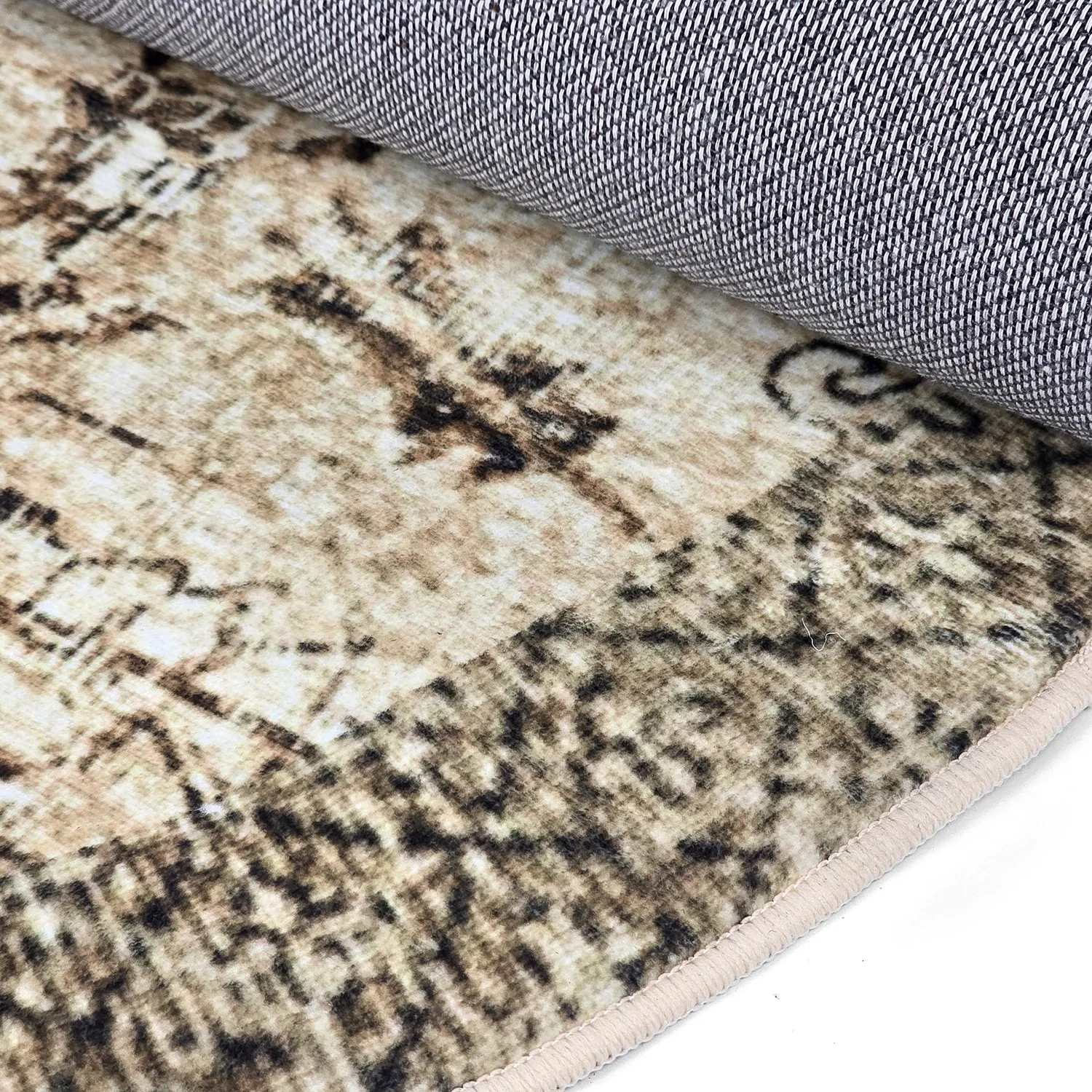 Rundt tæppe - Rosalie (brun)