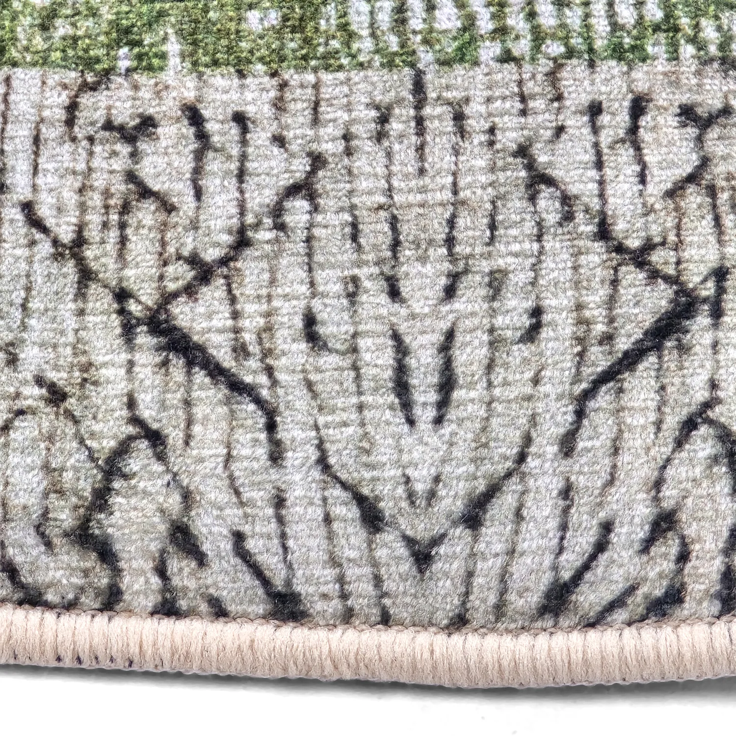 Rundt tæppe - Rosalie (grøn)