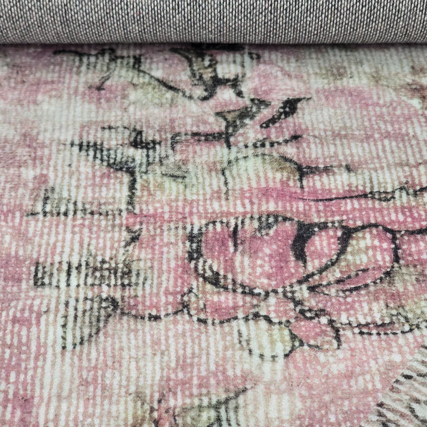 Rundt tæppe - Rosalie (lyserød)