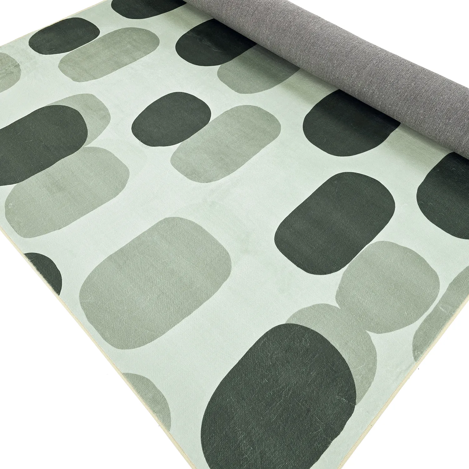 Wilton-tæppe - Sapa (grøn/grå)