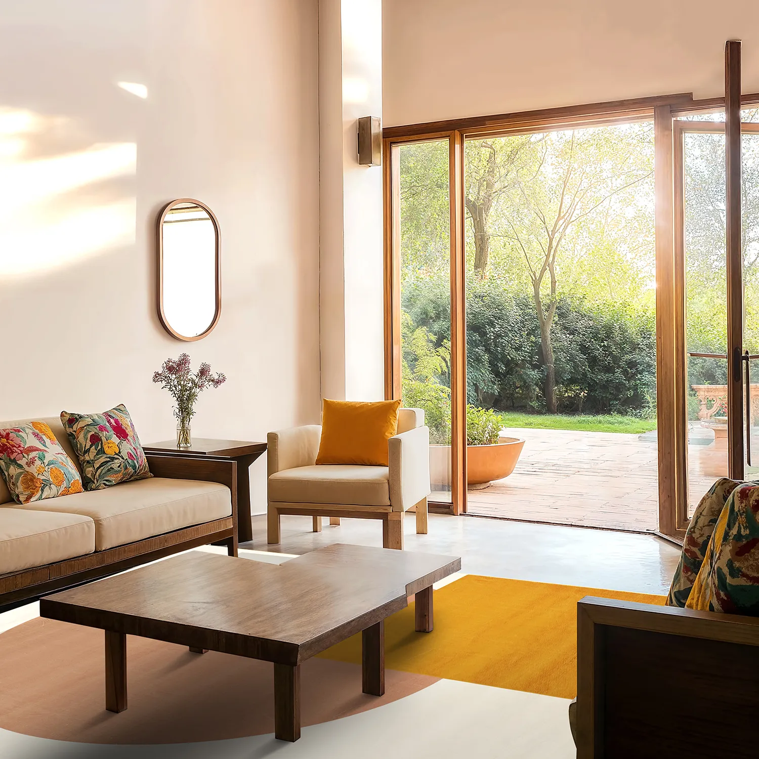 Wilton-tæppe - Taos (beige/multi)