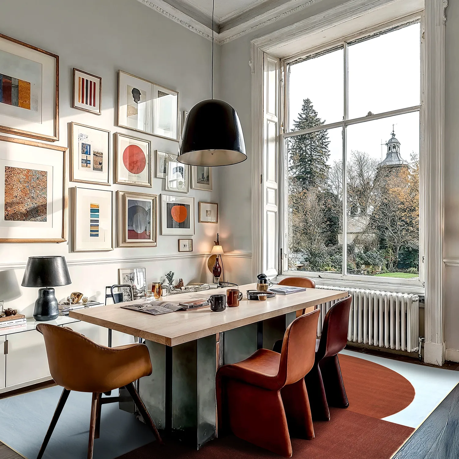 Wilton-tæppe - Taos (lyseblå/multi)