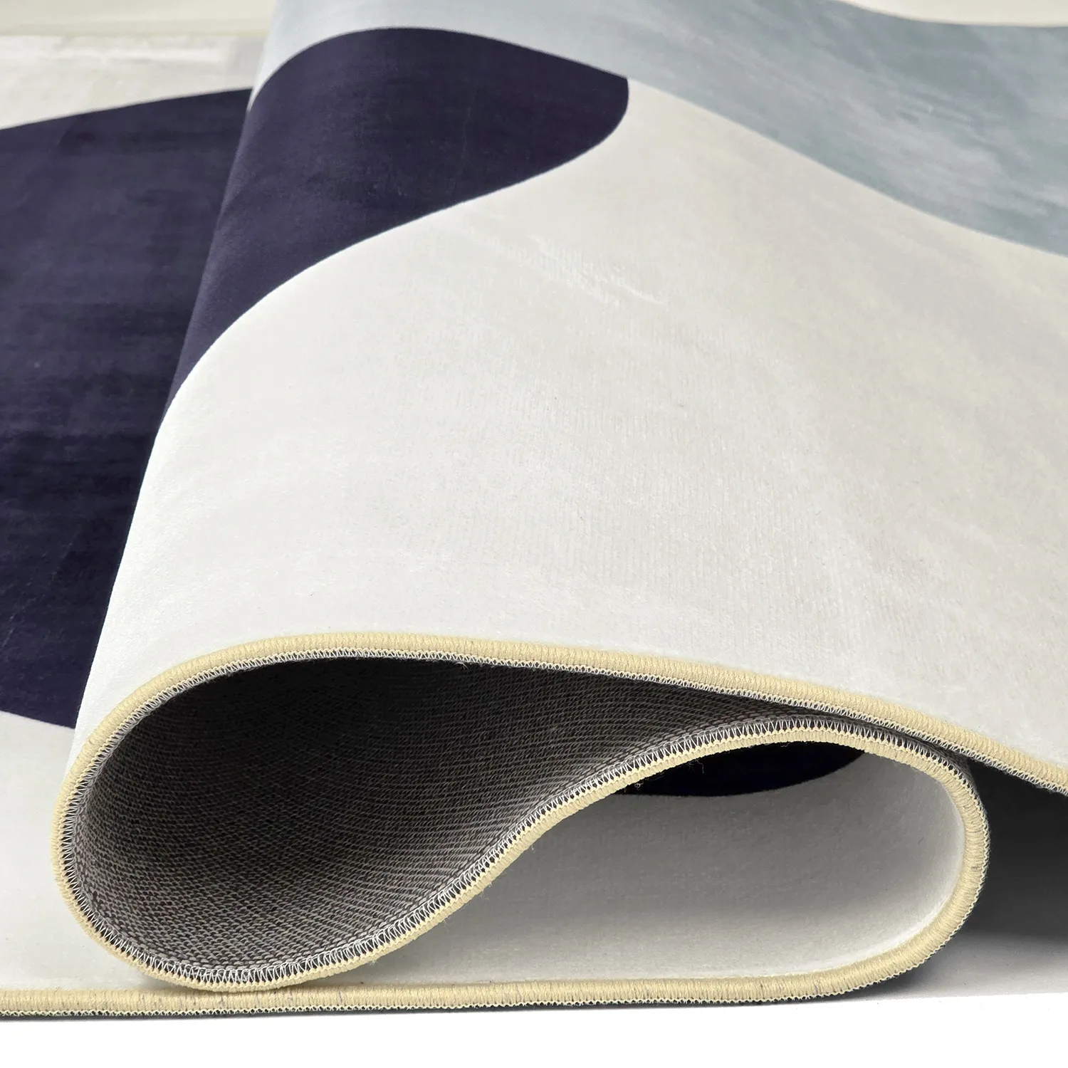 Wilton-tæppe - Taos (hvid/sort/grå)