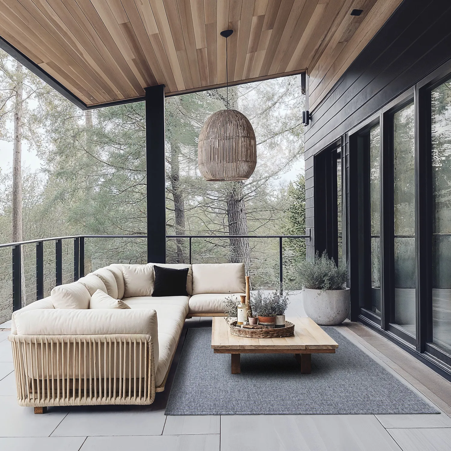 Tæpper til indendørs/udendørs brug - Tromsø (antracit)