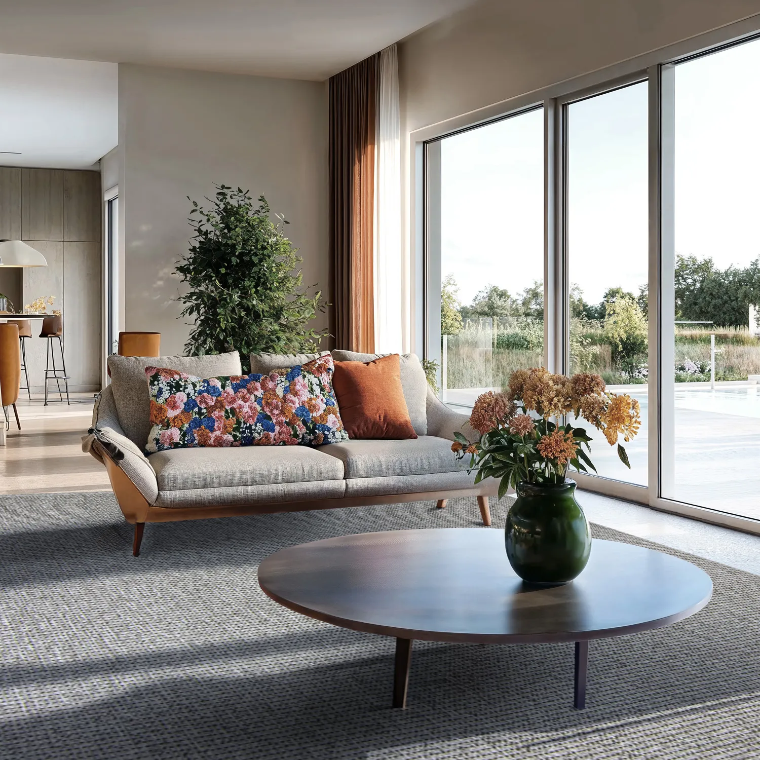 Tæpper til indendørs/udendørs brug - Tromsø (antracit)