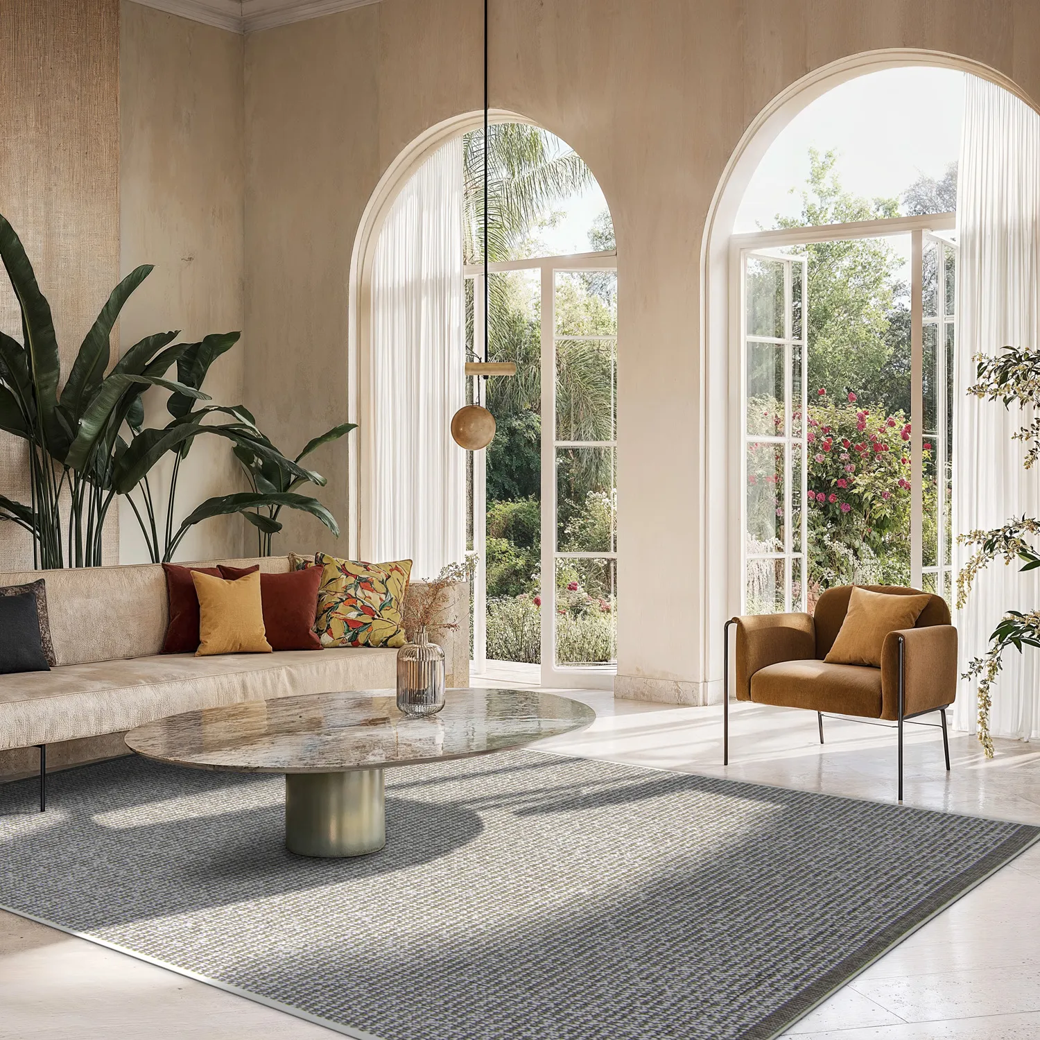 Tæpper til indendørs/udendørs brug - Tromsø (brun)