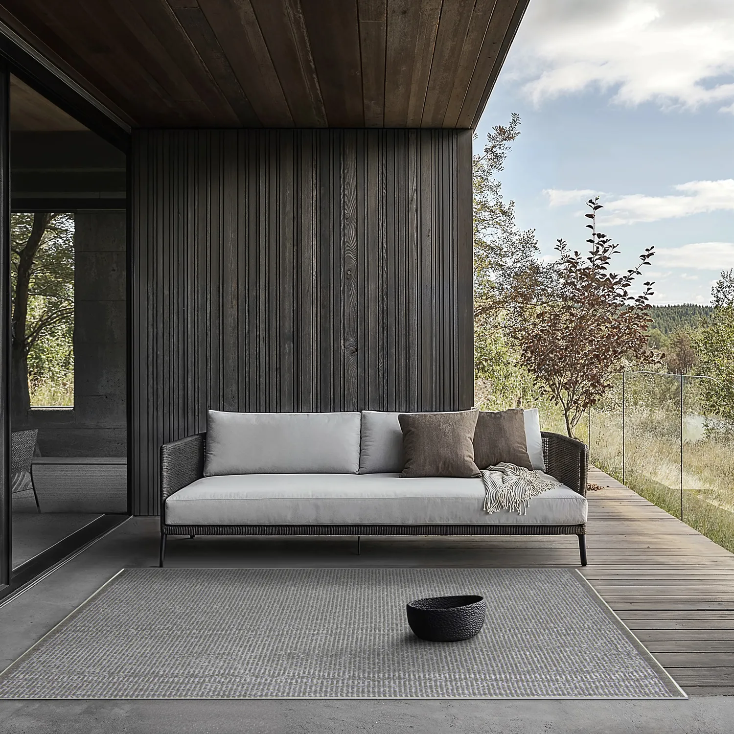 Tæpper til indendørs/udendørs brug - Tromsø (brun)