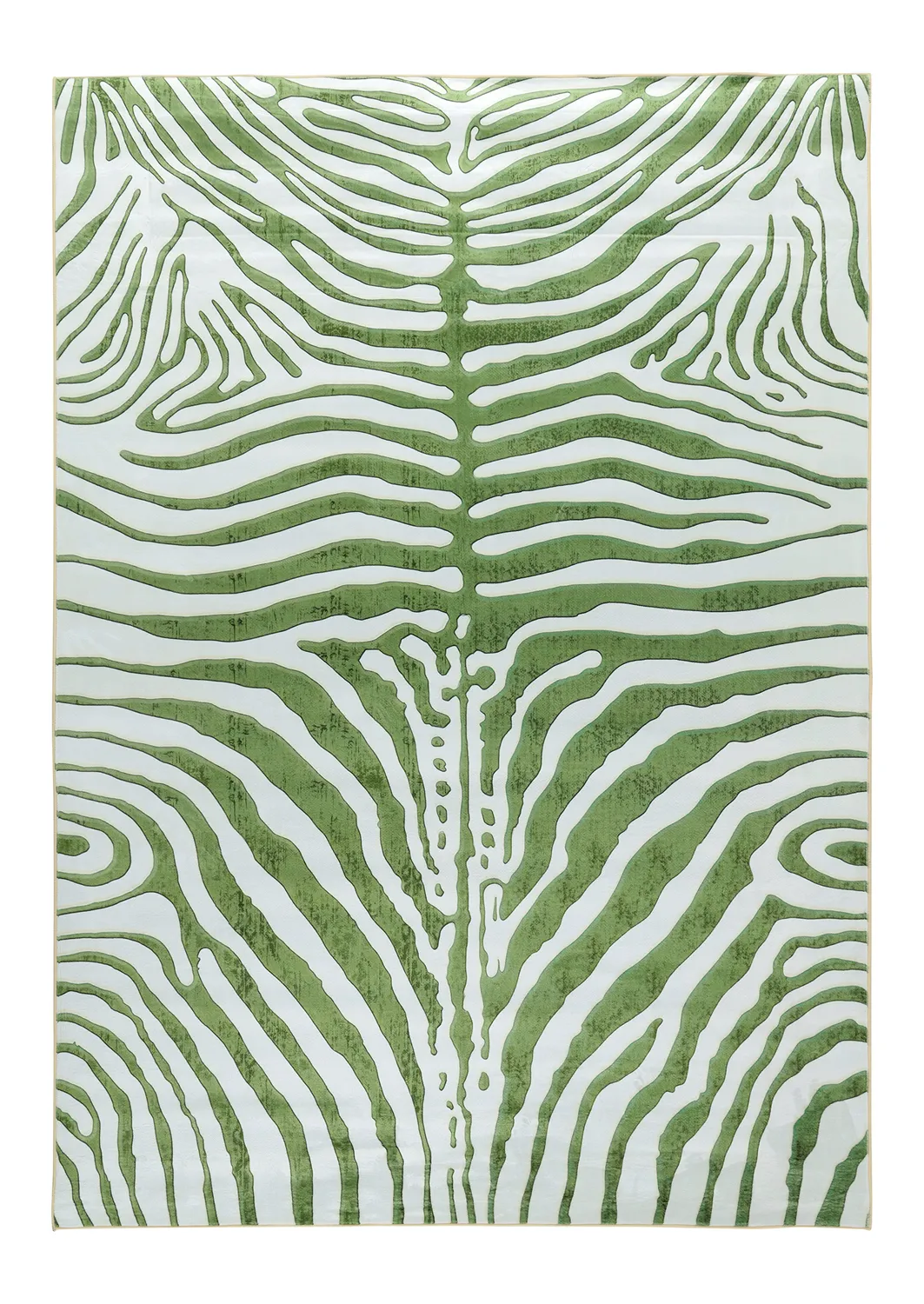 Wilton-tæppe - Zebra (grøn)