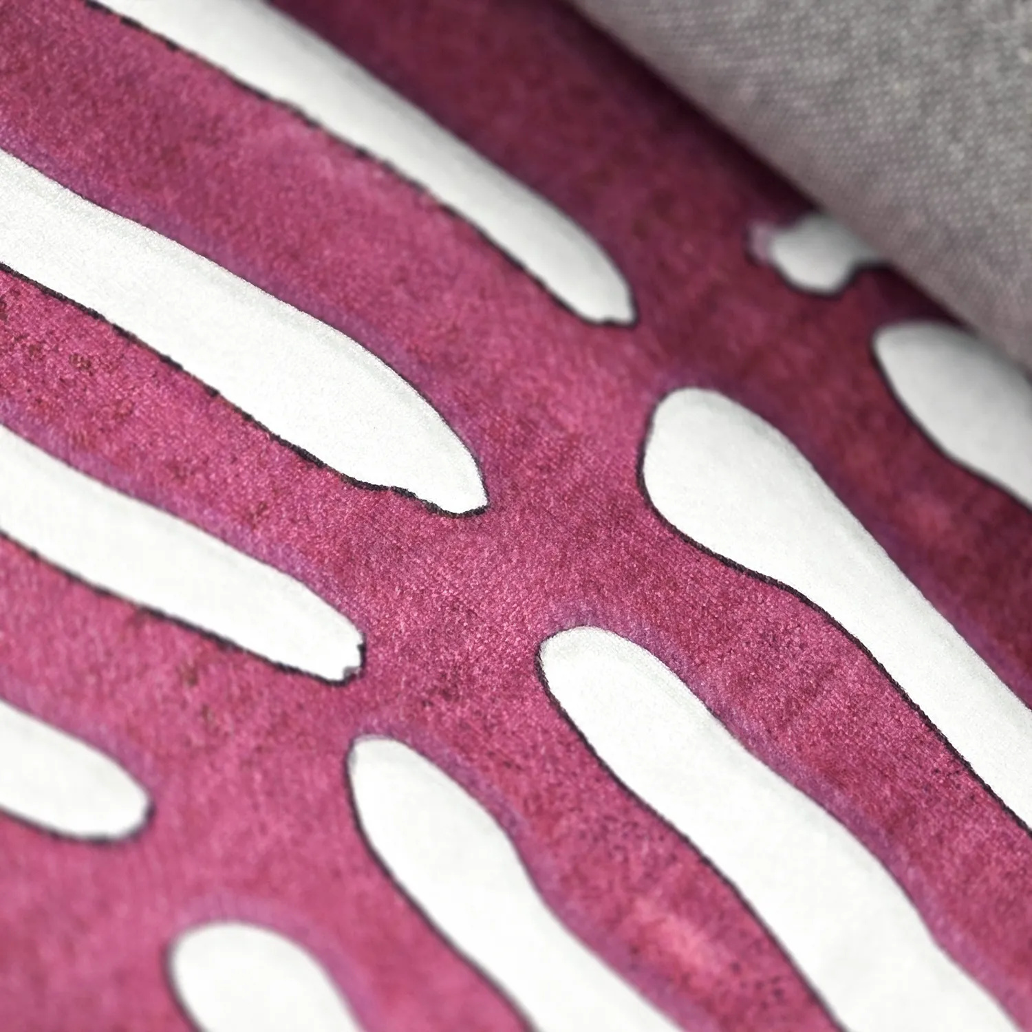 Wilton-tæppe - Zebra (lyserød)