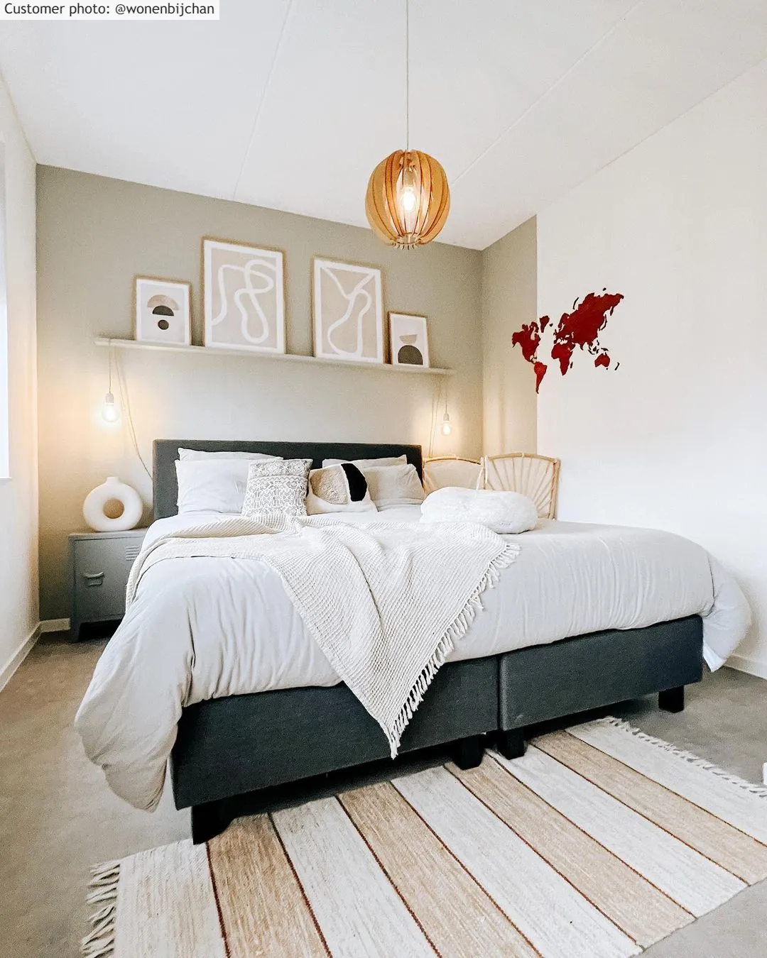 Kludetæppe - Julia (beige)