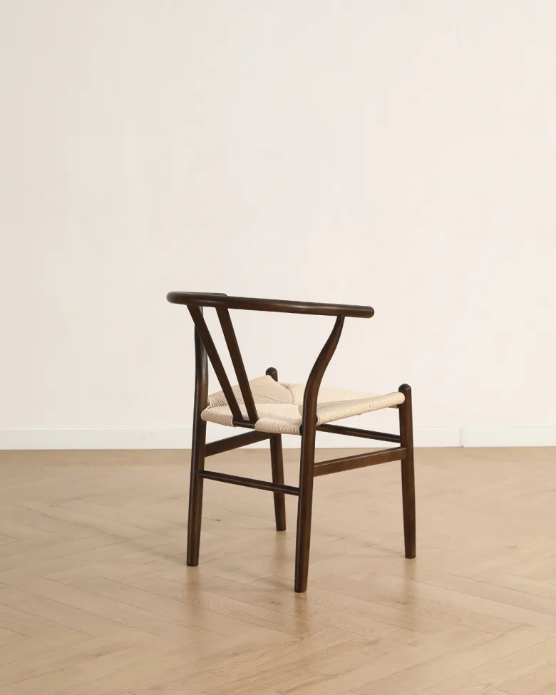 Stol - Alta (valnød/beige) - 2 stk